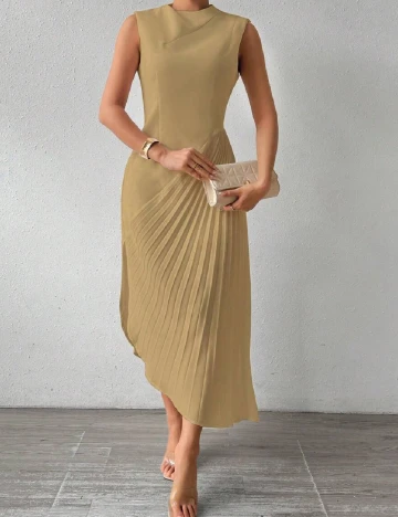 Rochie medie SHEIN, maro deschis