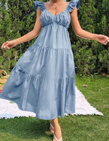 
						Rochie lunga SHEIN, albastru