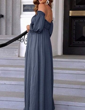 Rochie lunga SHEIN Maternity, bleumarin