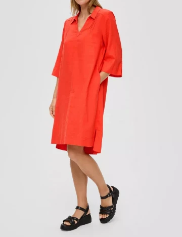 Rochie scurta s.Oliver, corai Portocaliu
