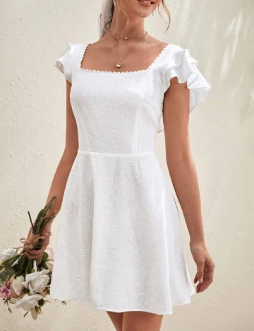 Rochie scurta SHEIN, alb
