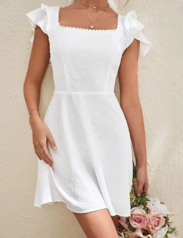 Rochie scurta SHEIN, alb