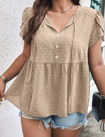 Bluza SHEIN CURVE, crem