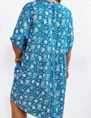 Rochie scurta SHEIN CURVE, albastru