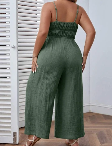 Salopeta SHEIN CURVE, verde Verde