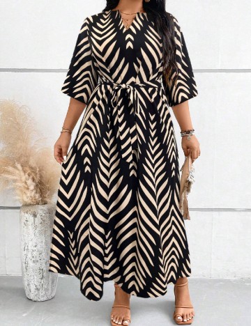Rochie lunga SHEIN CURVE, negru