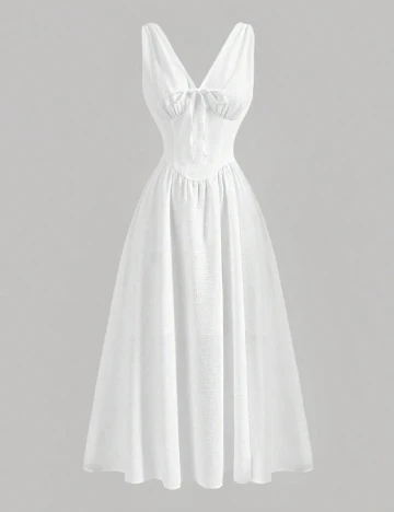 Rochie medie SHEIN, alb