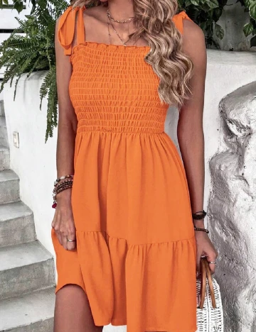Rochie scurta SHEIN, portocaliu