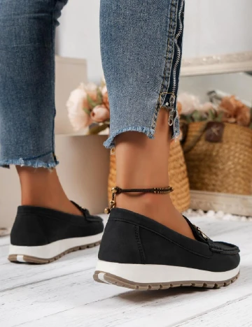 Mocasini SHEIN, negru Negru