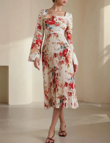 Rochie medie SHEIN, floral print