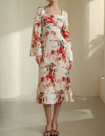 Rochie medie SHEIN, floral print
