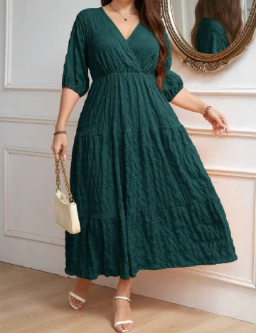 Rochie lunga SHEIN CURVE, verde