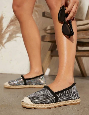 Espadrile SHEIN, negru