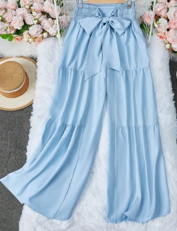 Pantaloni SHEIN, bleu Albastru