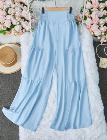 Pantaloni SHEIN, bleu Albastru