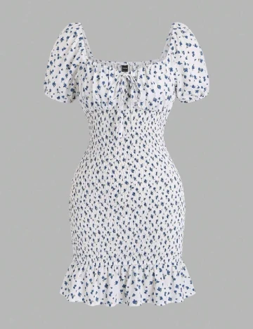 Rochie scurta SHEIN, alb