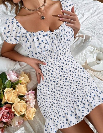 Rochie scurta SHEIN, alb