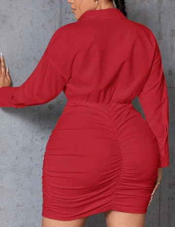 Rochie scurta SHEIN CURVE, rosu
