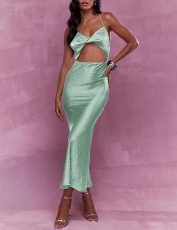 Rochie medie Missguided, verde