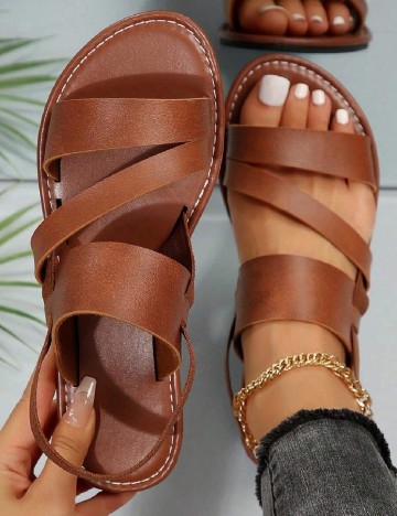 
						Sandale SHEIN, maro
