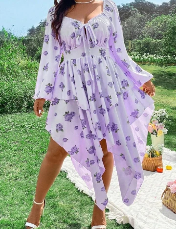 Rochie medie SHEIN CURVE, mov