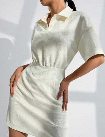 Rochie scurta SHEIN, alb