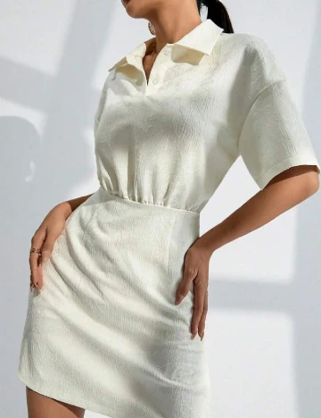 Rochie scurta SHEIN, alb
