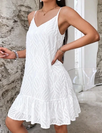 Rochie scurta SHEIN, alb