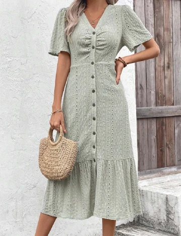 Rochie medie SHEIN, verde