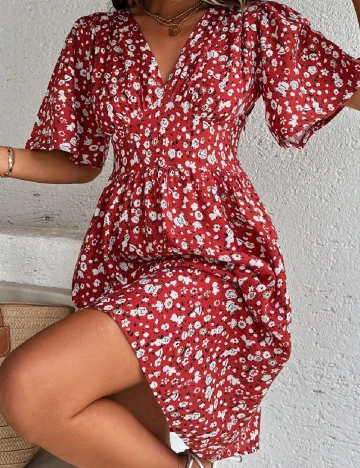 Rochie scurta SHEIN, rosu