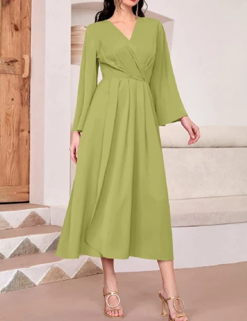 Rochie lunga SHEIN, verde Verde