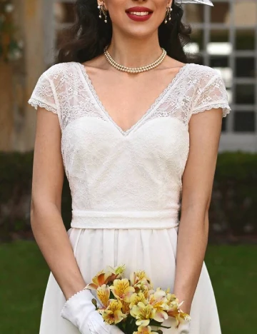 Rochie medie SHEIN, alb