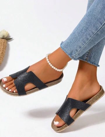 Slapi SHEIN, negru