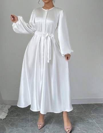 
						Rochie medie SHEIN, alb