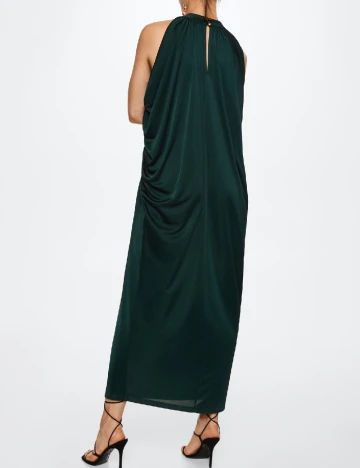 Rochie lunga Mango, verde inchis Verde