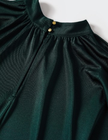 Rochie lunga Mango, verde inchis