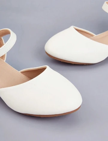 Pantofi Shein Kids, alb