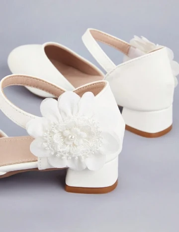 Pantofi Shein Kids, alb