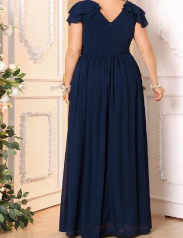 Rochie lunga SHEIN CURVE, bleumarin