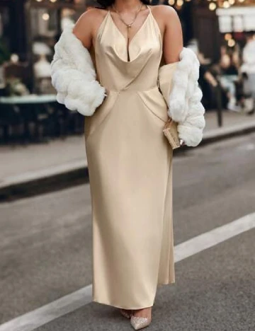 Rochie lunga SHEIN CURVE, crem