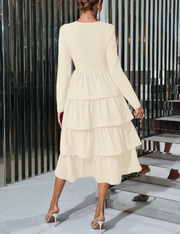 Rochie medie SHEIN, crem