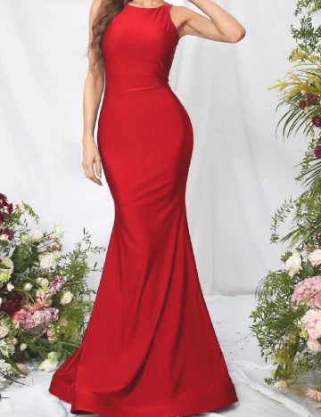 Rochie lunga Faeriesty, rosu