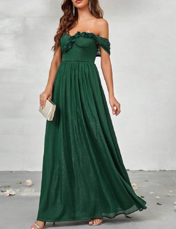 Rochie lunga SHEIN, verde