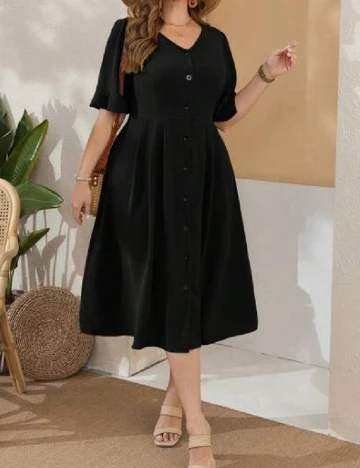 Rochie medie SHEIN CURVE, negru