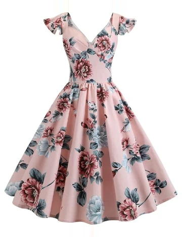 Rochie scurta SHEIN, roz