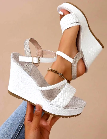 Sandale SHEIN, alb