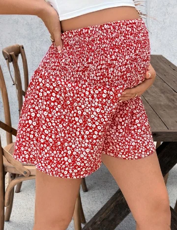 Pantaloni scurti SHEIN Maternity, rosu Rosu