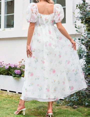 Rochie medie SHEIN Maternity, alb Alb
