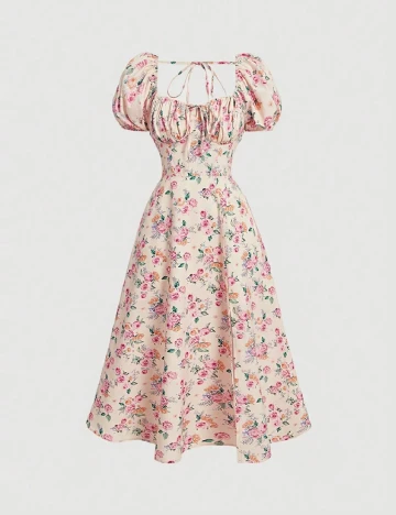 Rochie medie SHEIN CURVE, floral print