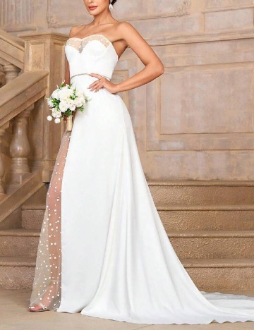 
						Rochie lunga SHEIN, alb